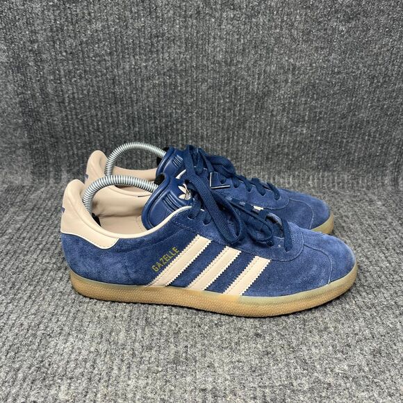 adidas Shoes - Adidas Gazelle Night Indigo Wonder Taupe Gum Suede Shoes Mens 8.5 / Womens 9.5